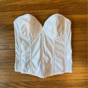 Vintage white Corset Top 36C